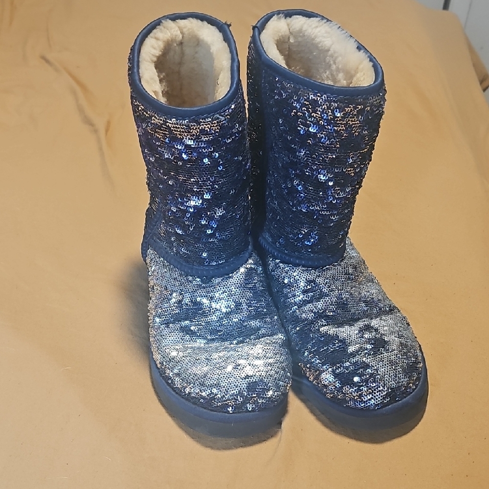 UGG Midnight Blue Sequin Boots